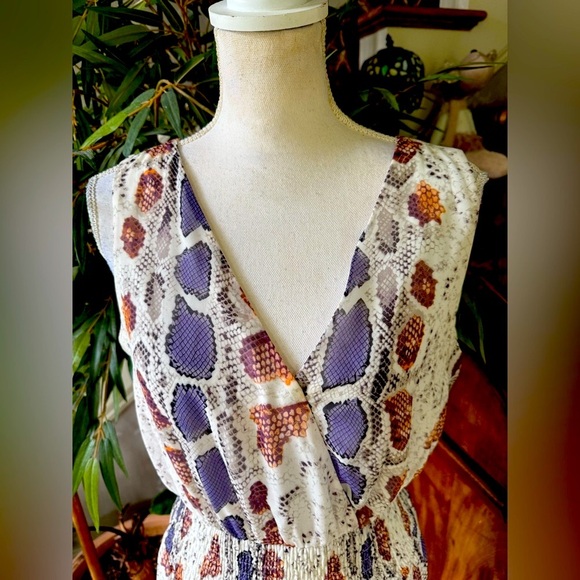 Sophie and Kate snake print dress size M fully lined excellent condition - Picture 9 of 11